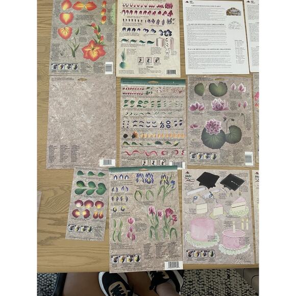 Donna Dewberry Painting Guides Folk Art Plaid One Stroke Cottage Floral Lot 20 - Picture 8 of 11